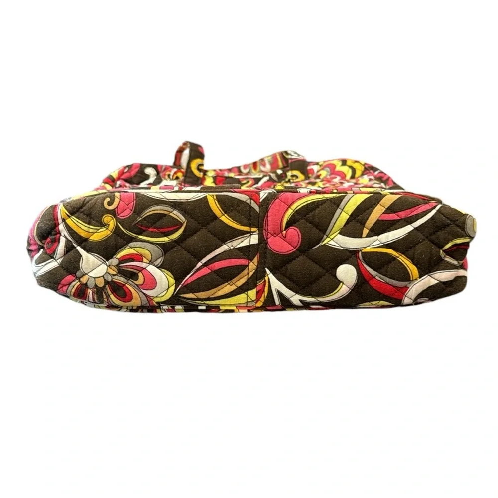 Vera Bradley Puccini Double Handle Shoulder Tote Purse Bag Double Front Pockets